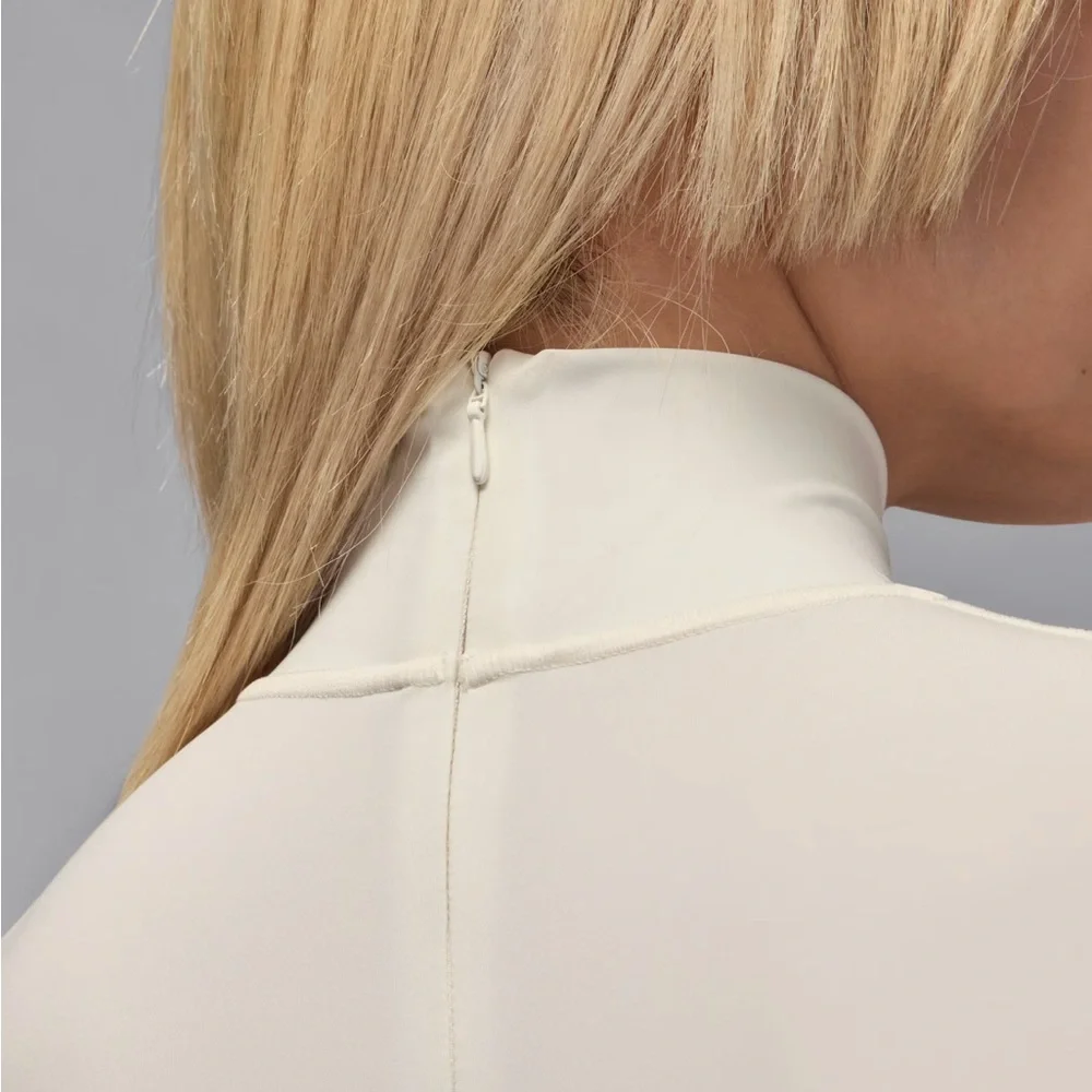 NWT [Jordan] Flight Mountainside Long-Sleeve High-Neck Bodysuit White Womens M - Picture 8 of 16